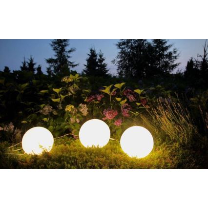 Luce da esterno decorativa GARDEN BALL 1xE27/40W/230V IP65 d. 38 cm