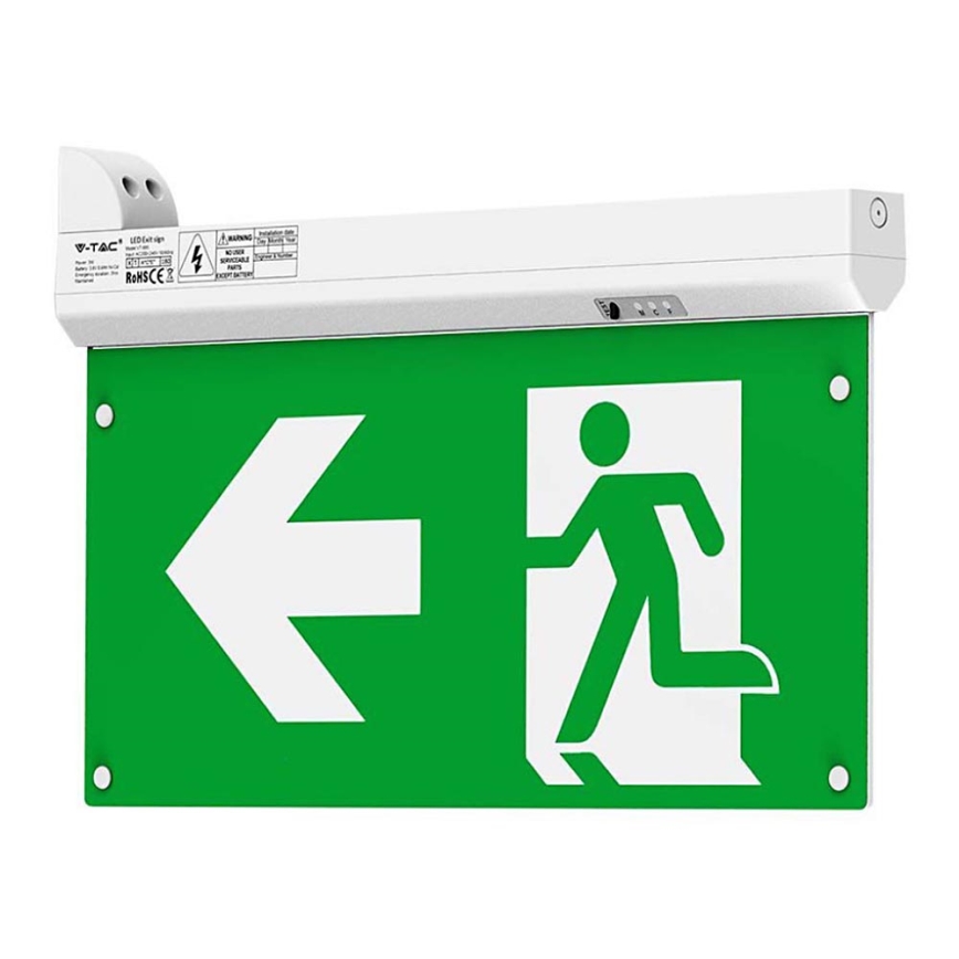 Luce di emergenza a LED EMERGENCY EXIT LED/2,5W/230V 4in1 6000K