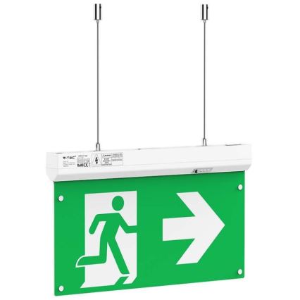 Luce di emergenza a LED EMERGENCY EXIT LED/2,5W/230V 4in1 6000K