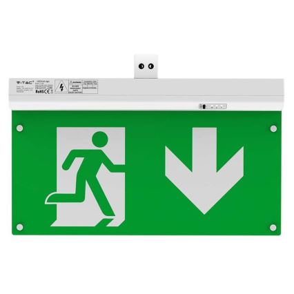 Luce di emergenza a LED EMERGENCY EXIT LED/2,5W/230V 4in1 6000K