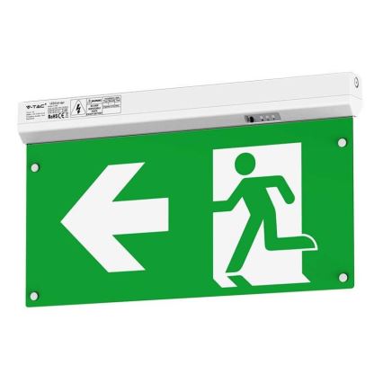 Luce di emergenza a LED EMERGENCY EXIT LED/2,5W/230V 4in1 6000K