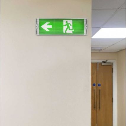 Luce di emergenza a LED con un normale test di funzionalità EMERGENCY EXIT LED/3W/230V 6400K IP65