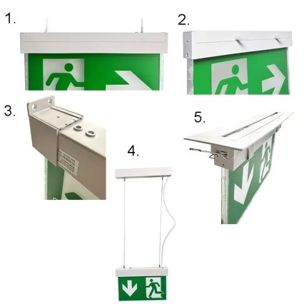 Luce di emergenza a LED LED/2W/230V 6000K 1500 mAh
