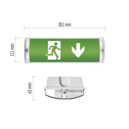 Luce di emergenza a LED LED/3W/230V 6000K IP65