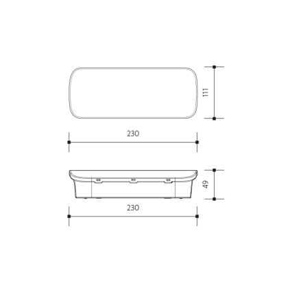 Luce di emergenza a LED VIRGO EVO LED/1W/230V 6000K IP65