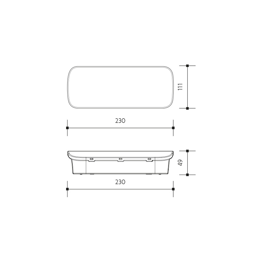 Luce di emergenza a LED VIRGO EVO LED/1W/230V 6000K IP65