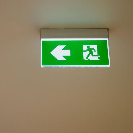 Luce di emergenza LED EMERGENCY EXIT SAMSUNG CHIP LED/2W/230V 6000K