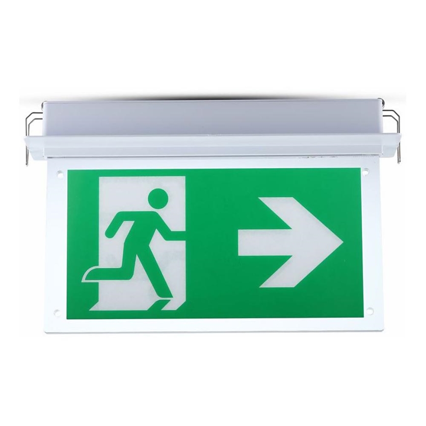 Luce di emergenza LED EMERGENCY EXIT SAMSUNG CHIP LED/2W/230V 6000K