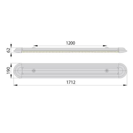 Luce fluorescente ECO T8 2xG13/58W/230V