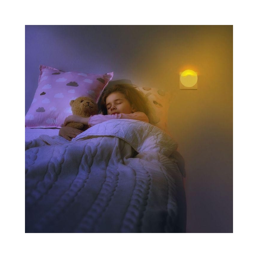 Luce LED da notte con sensore SAMSUNG CHIP LED/0,5W/230V 60mm 4000K tonda