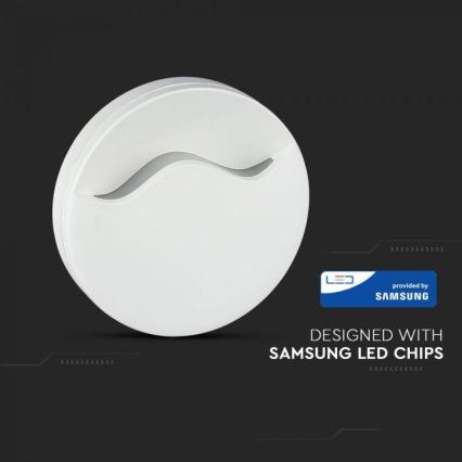 Luce LED da notte con sensore SAMSUNG CHIP LED/0,5W/230V 60mm 4000K tonda