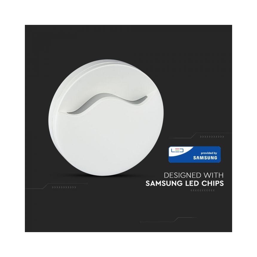 Luce LED da notte con sensore SAMSUNG CHIP LED/0,5W/230V 60mm 4000K tonda