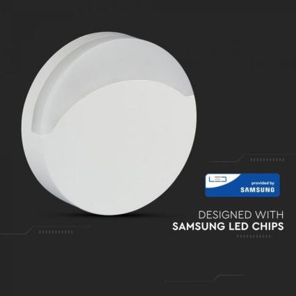 Luce LED da notte con sensore SAMSUNG CHIP LED/0,5W/230V 65mm 4000K tonda