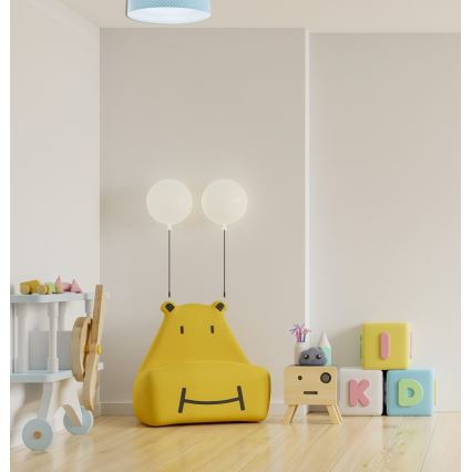 Plafoniera LED dimmerabile SMART GALAXY KIDS LED/24W/230V 3000-6500K punti turchese/bianco + telecomando