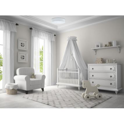 Plafoniera LED dimmerabile SMART GALAXY KIDS LED/24W/230V 3000-6500K stelle bianco/turchese + telecomando