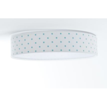 Plafoniera LED dimmerabile SMART GALAXY KIDS LED/24W/230V 3000-6500K stelle bianco/turchese + telecomando