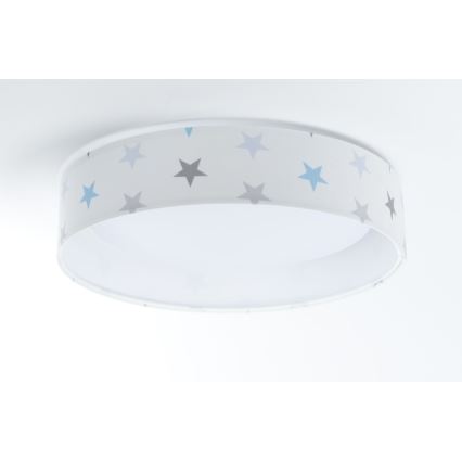 Plafoniera LED dimmerabile SMART GALAXY KIDS LED/24W/230V 3000-6500K stelle blu/grigio/bianco + telecomando