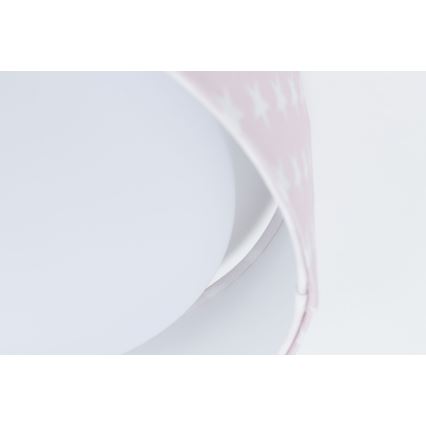 Plafoniera LED dimmerabile SMART GALAXY KIDS LED/24W/230V 3000-6500K stelle rosa/bianco + telecomando