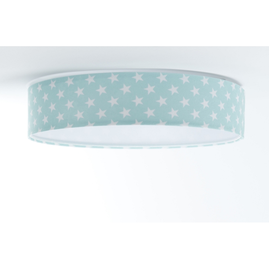 Plafoniera LED dimmerabile SMART GALAXY KIDS LED/24W/230V 3000-6500K stelle verde/bianco + telecomando