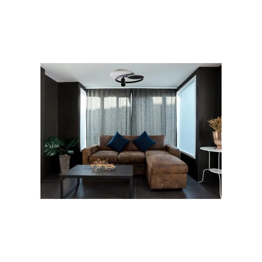 Plafoniera LED dimmerabile LED/65W/230V 3000-6500K bianco/nero + telecomando