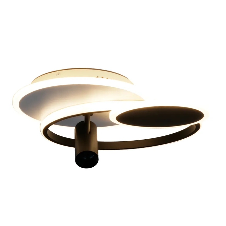 Plafoniera LED dimmerabile LED/65W/230V 3000-6500K bianco/nero + telecomando