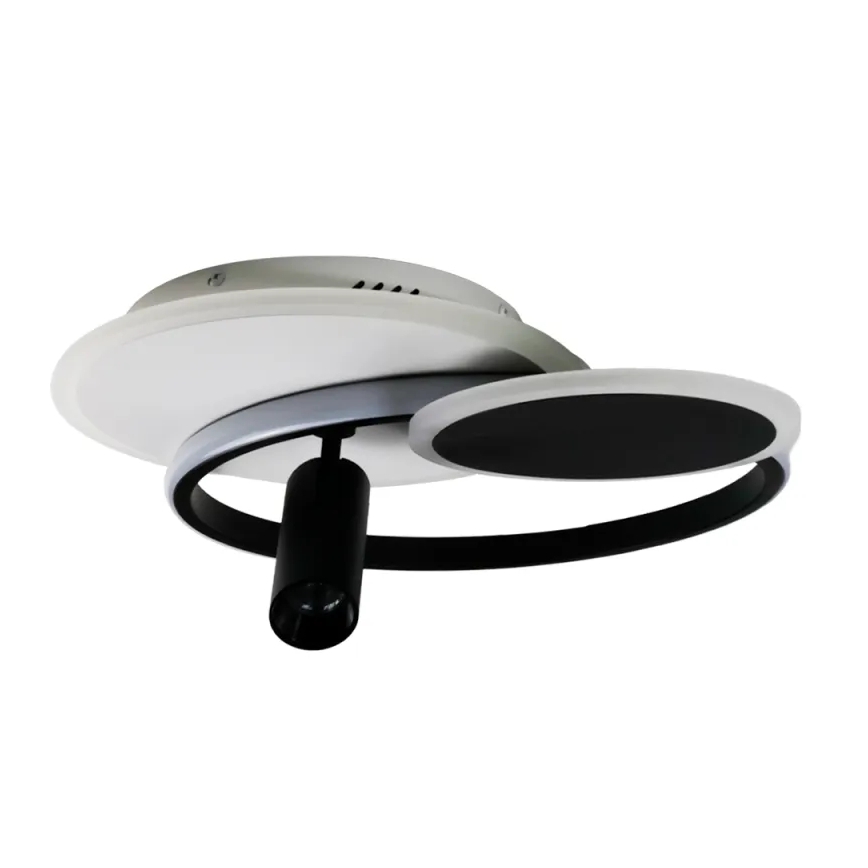 Plafoniera LED dimmerabile LED/65W/230V 3000-6500K bianco/nero + telecomando