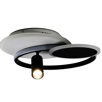Plafoniera LED dimmerabile LED/65W/230V 3000-6500K bianco/nero + telecomando