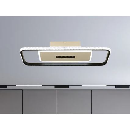 Plafoniera LED dimmerabile LED/75W/230V 3000-6500K bianco/nero + telecomando