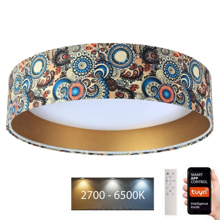 Luce LED dimmerabile SMART GALAXY LED/36W/230V d. 55 cm Wi-Fi Tuya + telecomando