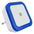 Luce notturna a LED con sensore crepuscolare, 0,5 W, 230 V, blu