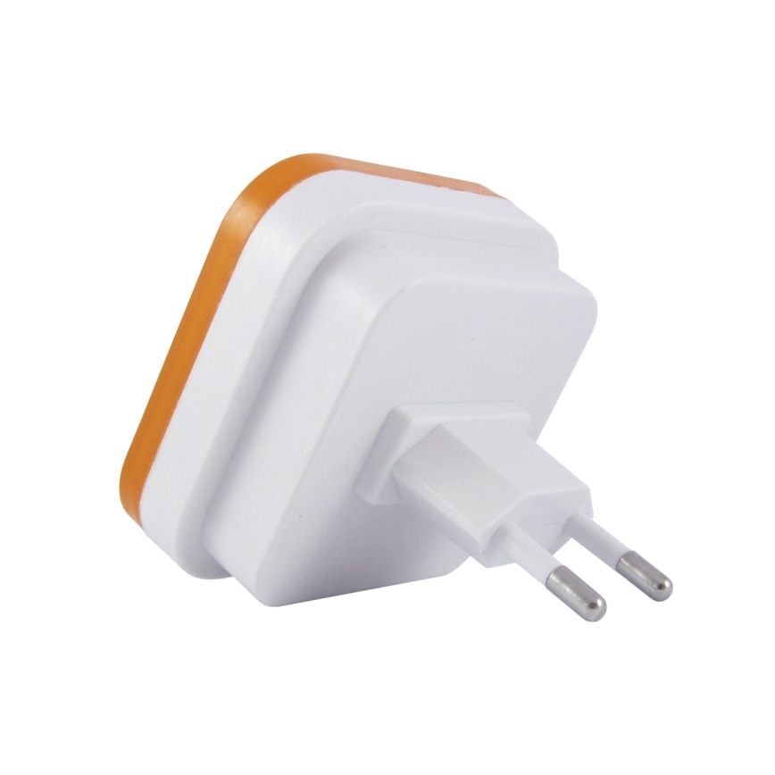 Lampada LED notturna con sensore LED/0,5W/230V arancione