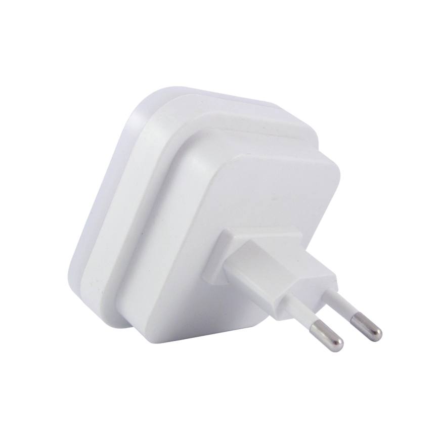 Luce notturna a LED con sensore di movimento e sensore crepuscolare LED/0,5W/230V bianco