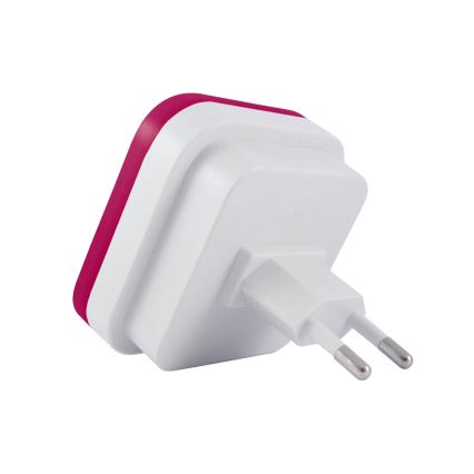 Lampada LED notturna con sensore LED/0,5W/230V rosa