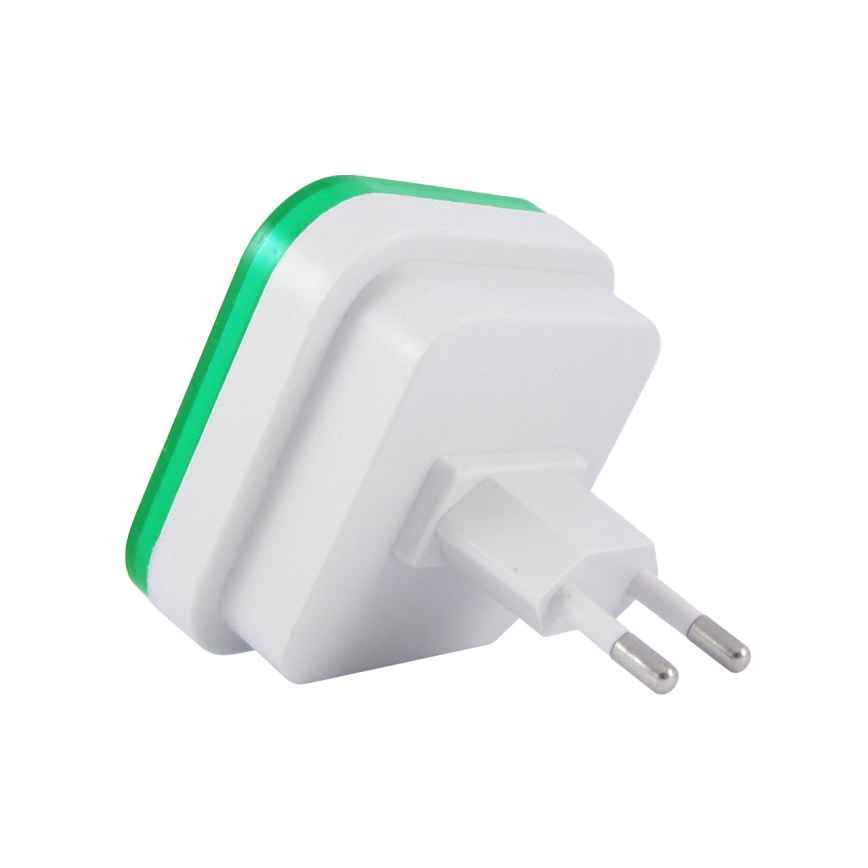 Lampada LED notturna con sensore LED/0,5W/230V verde