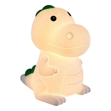 Luce notturna LED RGBW ricaricabile e dimmerabile per bambini, 2,5W/5V, 3000K, 1200 mAh, dinosauro