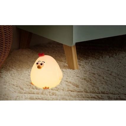 Luce notturna per bambini LED Dimmerabile ricaricabile LED/1W/5V 3000K 800 mAh pollo