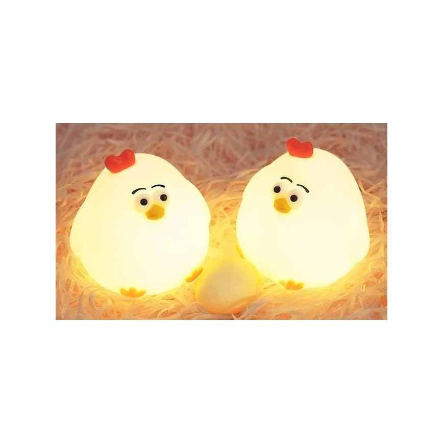 Luce notturna per bambini LED Dimmerabile ricaricabile LED/1W/5V 3000K 800 mAh pollo