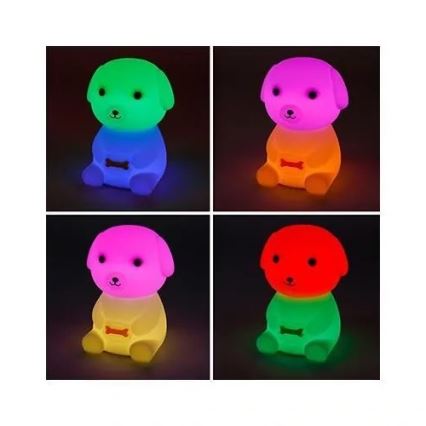 Luce notturna per bambini LED RGB Dimmerabile ricaricabile LED/2,5W/5V 3000K 1200 mAh cane