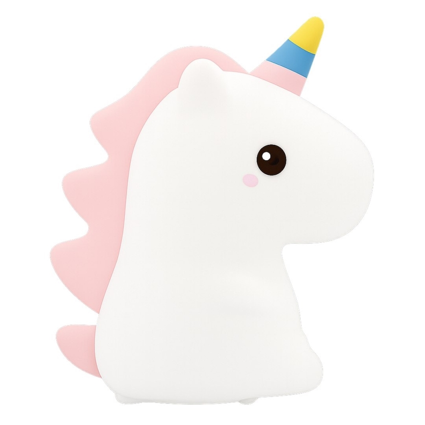 Luce notturna ricaricabile per bambini UNICORN, LED RGBW dimmerabile a sfioramento, LED/1W/5V 1200 mAh