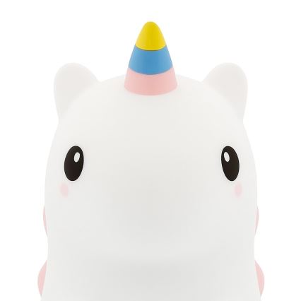 Luce notturna ricaricabile per bambini UNICORN, LED RGBW dimmerabile a sfioramento, LED/1W/5V 1200 mAh