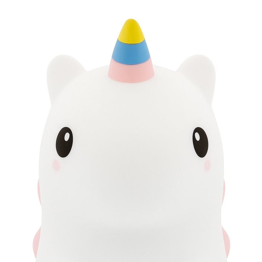 Luce notturna ricaricabile per bambini UNICORN, LED RGBW dimmerabile a sfioramento, LED/1W/5V 1200 mAh