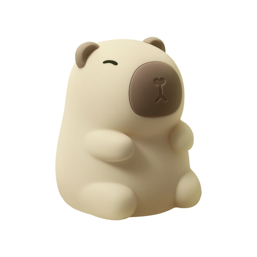 Lampada notturna ricaricabile a LED RGBW dimmerabile con controllo touch per bambini KAPYBARA LED/0,45W/5V 800 mAh