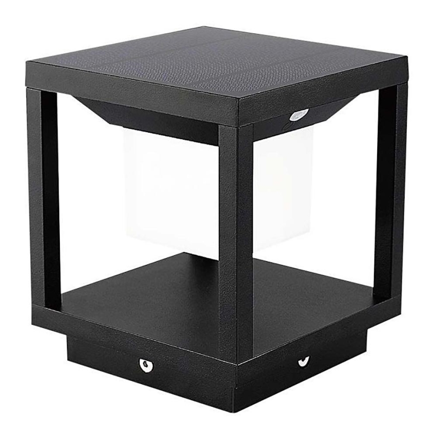 Luce solare a LED con sensore LED/2W/5,5V 3000K IP65 2600 mAh nero