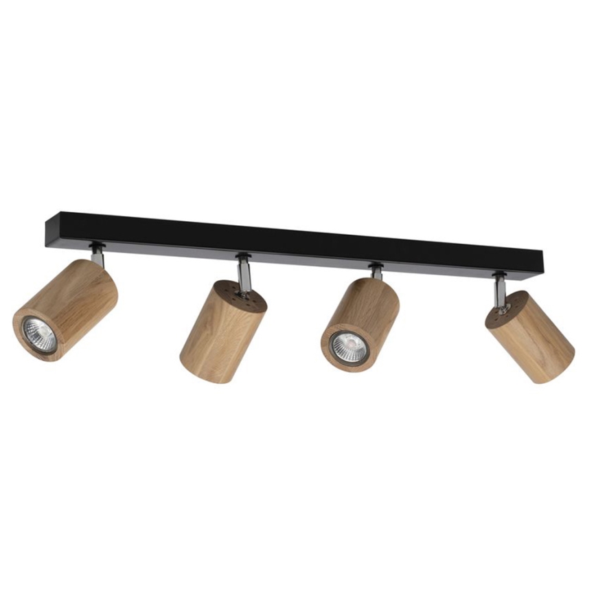 Luce Spot a LED da soffitto MATTI 4xGU10/5W/230V quercia