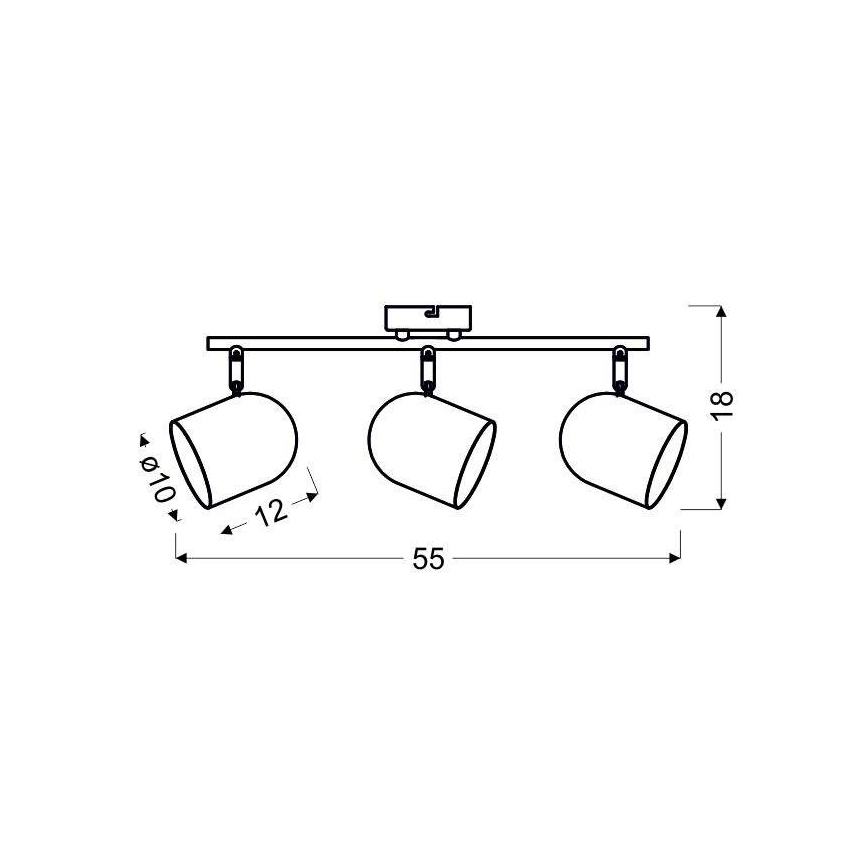 Luce Spot AZURO 3xE27/40W/230V