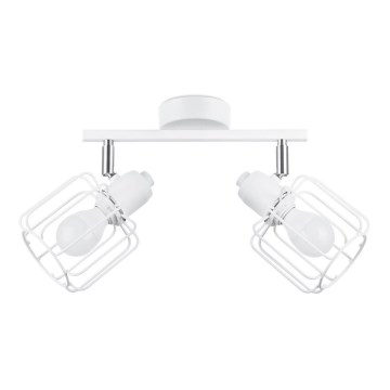 Luce Spot BELUCI 2xE14/40W/230V bianco