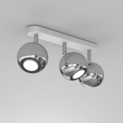 Luce Spot COMET 3xGU10/8W/230V bianco/cromo lucido