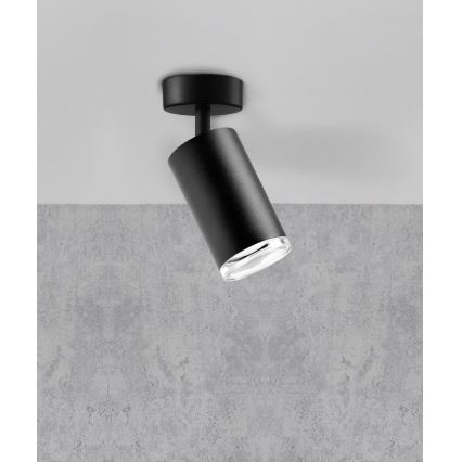 Luce Spot da bagno TURYN 1xGU10/10W/230V IP44 nero