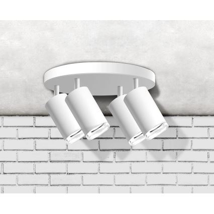 Luce Spot da bagno TURYN 4xGU10/10W/230V IP44 bianco