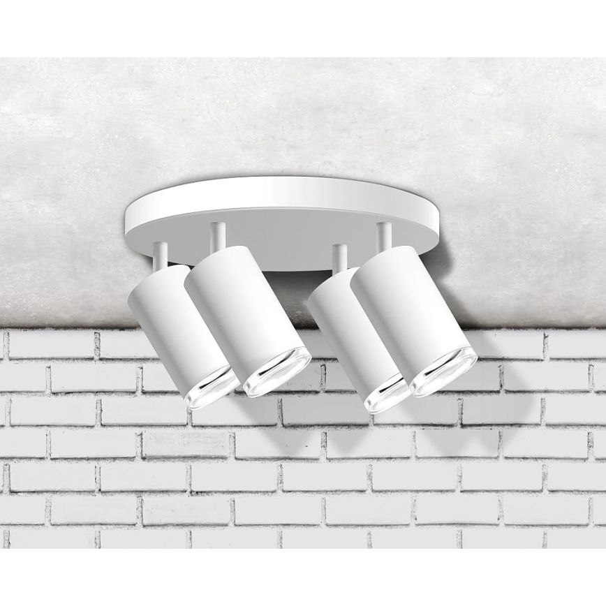 Luce Spot da bagno TURYN 4xGU10/10W/230V IP44 bianco